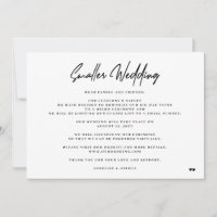 Smaller wedding elegant minimal downsize ceremony