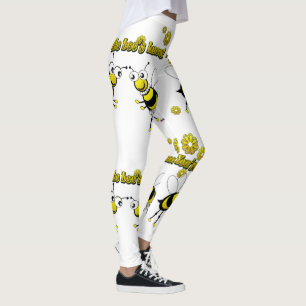 Smaller You’re The Bees Knees Dancing Bees Leggings