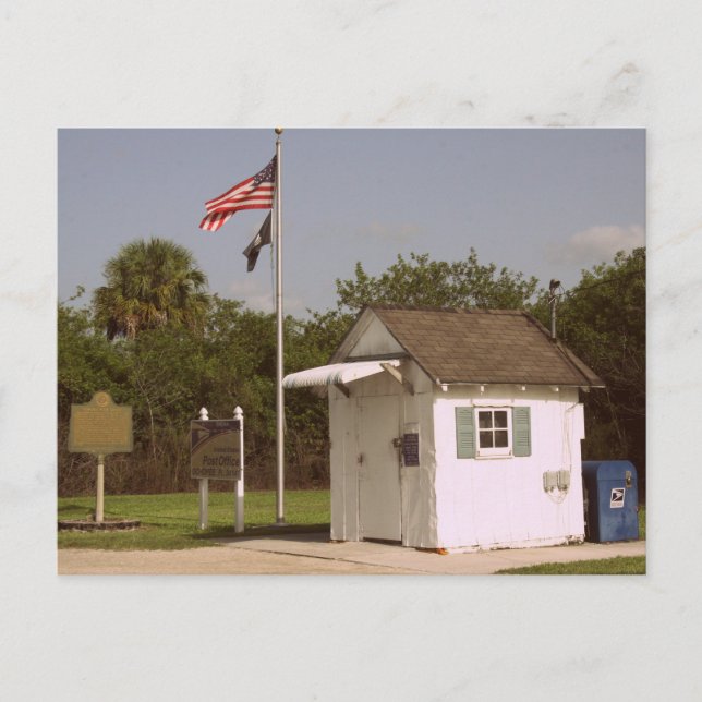 Smallest Post Office in the USA, Ochopee, FL 34141 Postcard (Front)