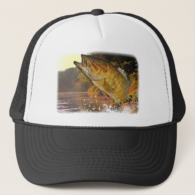 Smallmouth Bass Trucker Hat (Front)