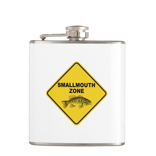 Smallmouth Zone Hip Flask (Front)