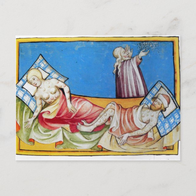 Smallpox in the Middle Ages Postcard (Front)