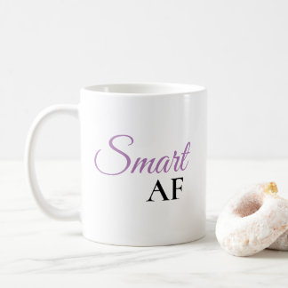 Smart AF Purple Expression Statement Coffee Mug