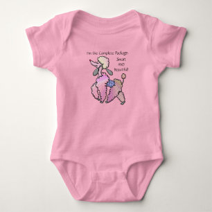 Smart and Beautiful - French Poodle Baby Bodysuit