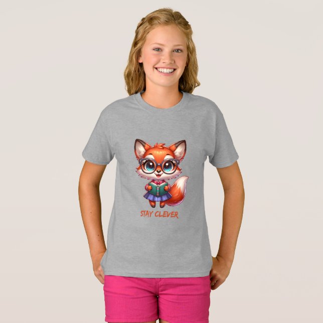 Smart and Clever Fox T-Shirt (Front Full)