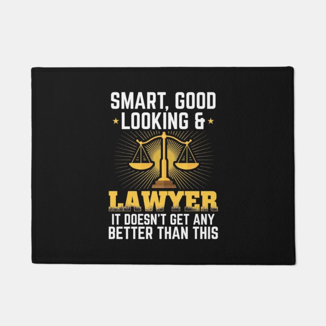 Smart And Good Lawyer Doormat (Front)