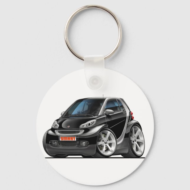 Smart Black Car Key Ring (Front)