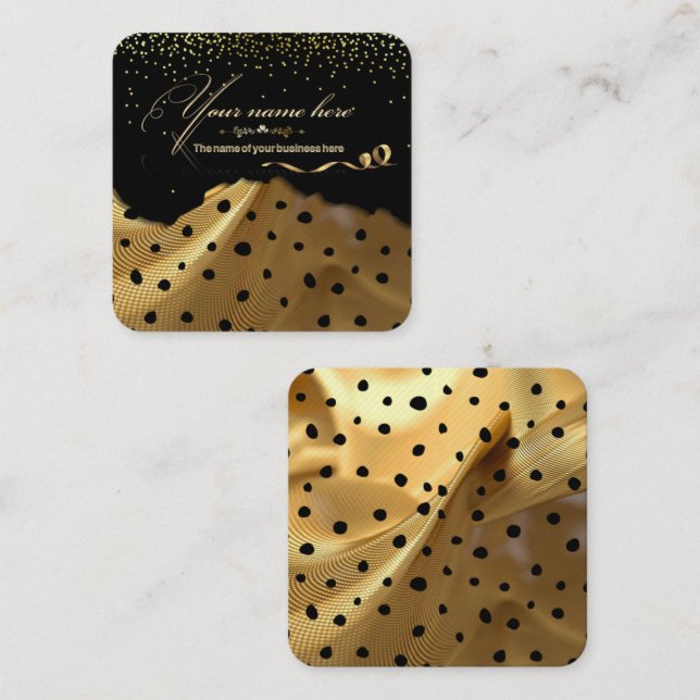 Smart Black Card with Gold pers (Front/Back)