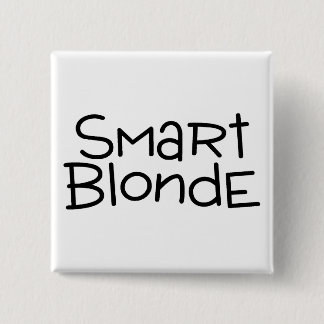Smart Blonde 15 Cm Square Badge