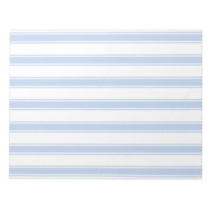 Smart Blue & White Ticking Stripes Envelope Liner Notepad