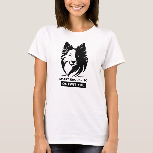 Smart Border Collie T-Shirt (Front)