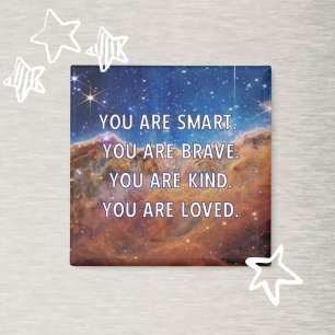 Smart Brave Kind Loved Customisable  Magnet