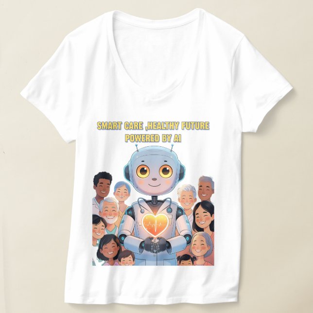 Smart Care, Happy Life T-Shirt (Laydown)