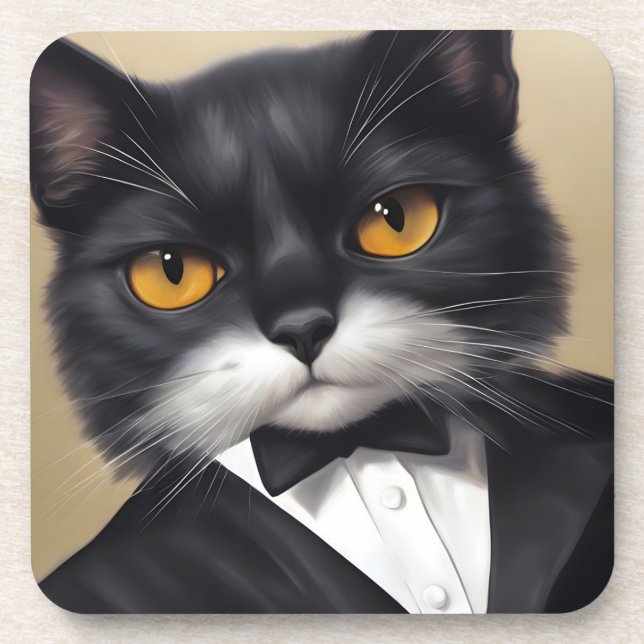 Smart Cat Coaster (Front)