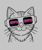 Smart Cat with Crypto Glass