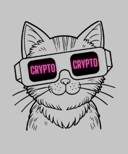 Smart Cat with Crypto Glass