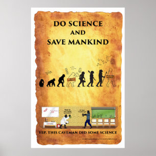Smart Caveman: Do Science and Save Mankind Poster