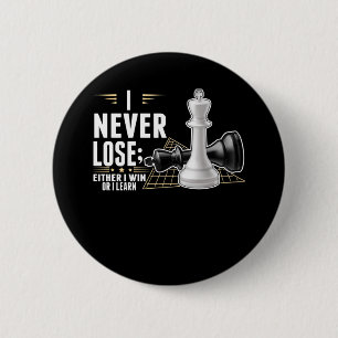 Smart Chess Player Intelligent Board game 6 Cm Round Badge