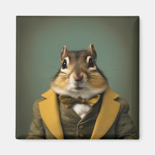 Smart Chipmunk Magnet