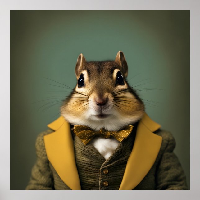 Smart Chipmunk Poster (Front)