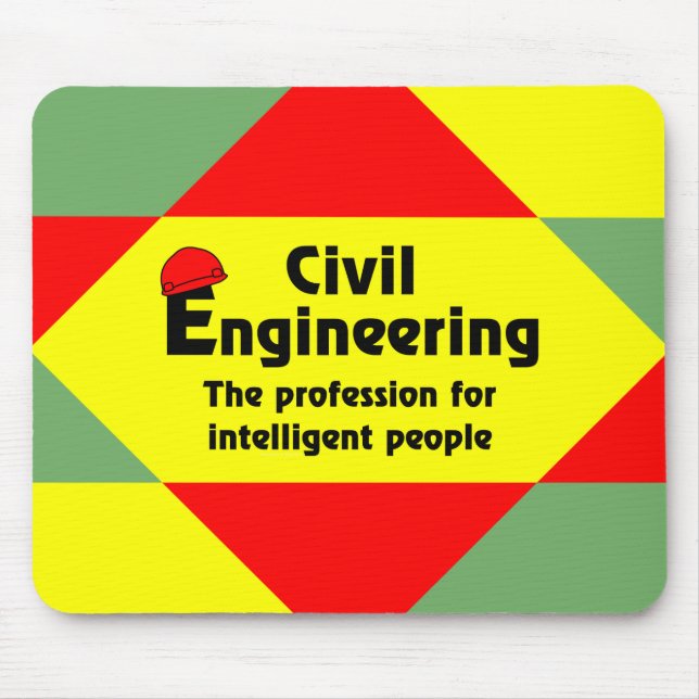 Smart Civil Engineer Block Mouse Pad (Front)