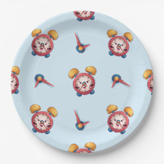 Smart Clock Collection - Blue Paper Plates