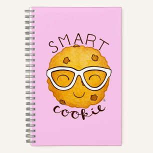 Smart Cookie, Cute Cookie With Eyeglasses Notebook