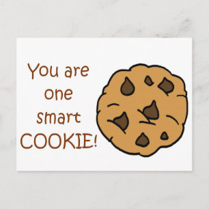 Smart Cookie - Funny Quote Postcard