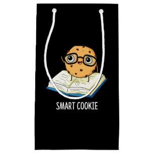 Smart Cookie Funny Snack Pun Dark BG Small Gift Bag