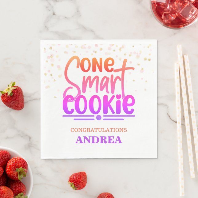  Smart Cookie Graduation Party Napkin (Insitu)