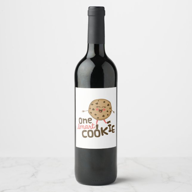 Smart Cookie Wine Label (Front)
