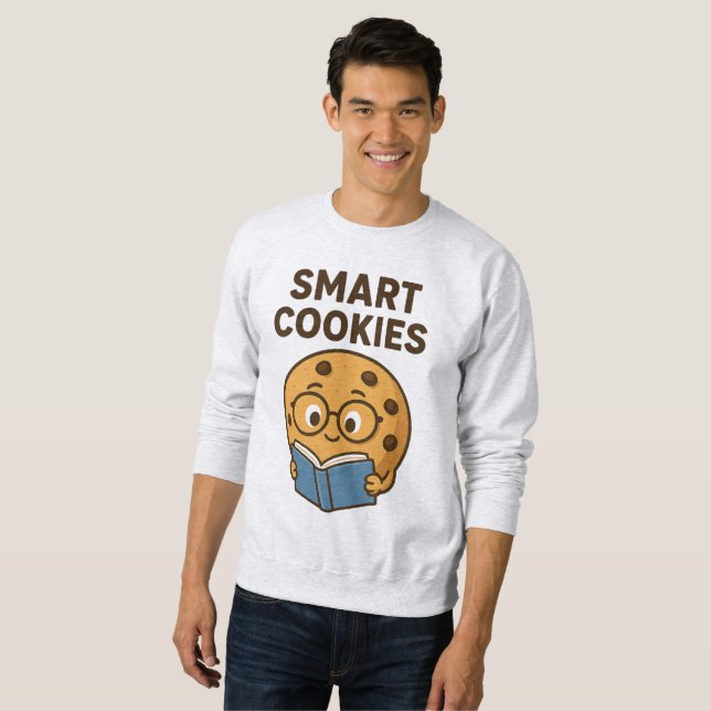 Smart Cookies – Learn, Grow, Shine 🍪📚 Sweatshirt (Front Full)