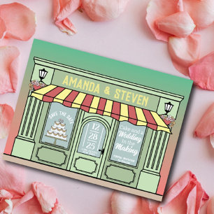 Smart, cute, funny themed save the date design postcard
