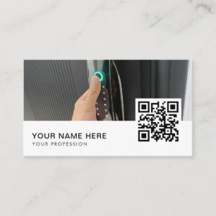 smart door lock QR Code Business Card