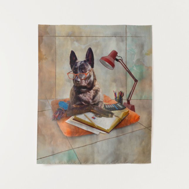 Smart Dutchie Dog Tapestry (Front)