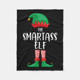 Smart Elf Christmas Party Matching Family Group Pa Fleece Blanket
