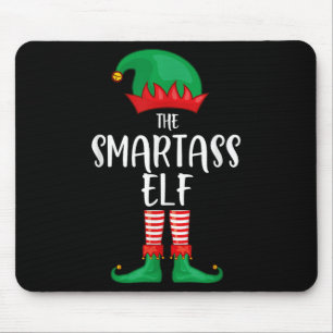 Smart Elf Christmas Party Matching Family Group Pa Mouse Pad