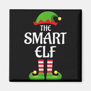 Smart Elf Family Matching Group Christmas Magnet