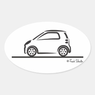 Smart Fortwo Side Oval Sticker