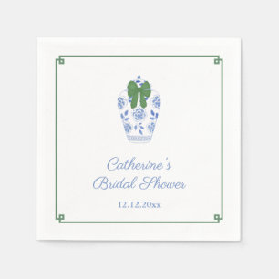 Smart Ginger Jar Christmas Bridal Shower Party Napkin