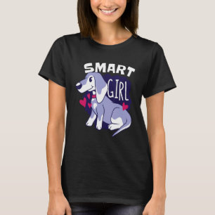 Smart Girl Dog Owner Puppy Pet Dog Beagle  Beagle T-Shirt