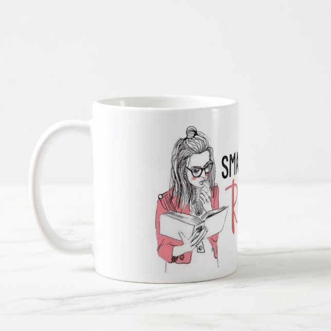 Smart Girls Read Romance Mug (Left)