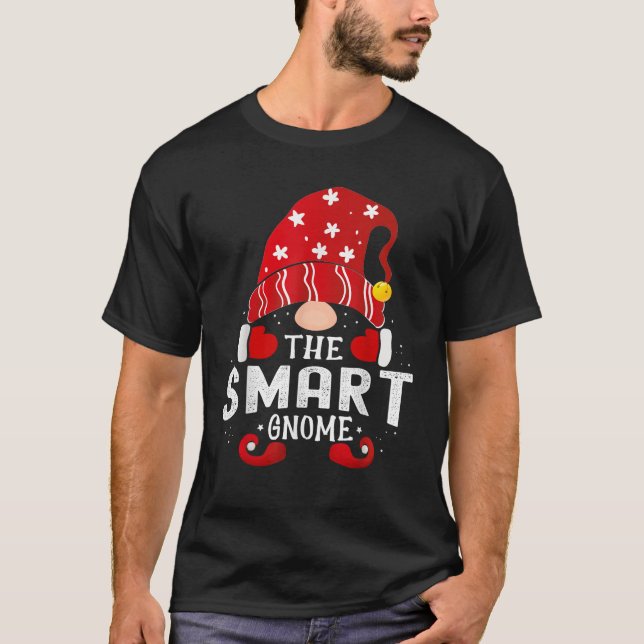 Smart Gnome Matching Christmas PJS For Family  T-Shirt (Front)