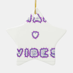 Smart good vibes ceramic tree decoration