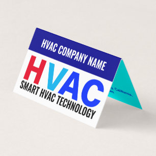 Smart HVAC Technology Solutions, Tech-Savvy HVAC Business Card