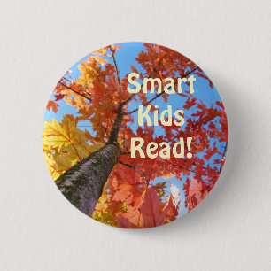 Smart Kids Read! buttons Autumn Tree Leaves