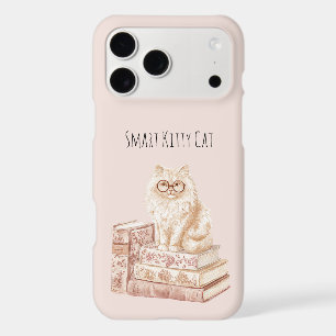 Smart Kitty Cat Glasses Pink Books