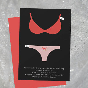 Smart Lingerie Bridal Soiree and Shower Invitation
