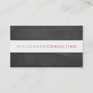 SMART MASCULINE modern type layout chalkboard Business Card