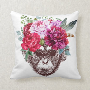 Smart monkey pillow (White)